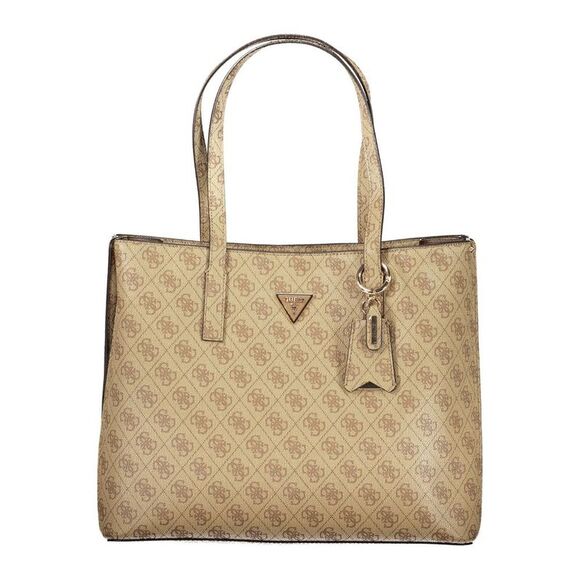 Guess Jeans Beige Polyurethane Women Women's Handbag